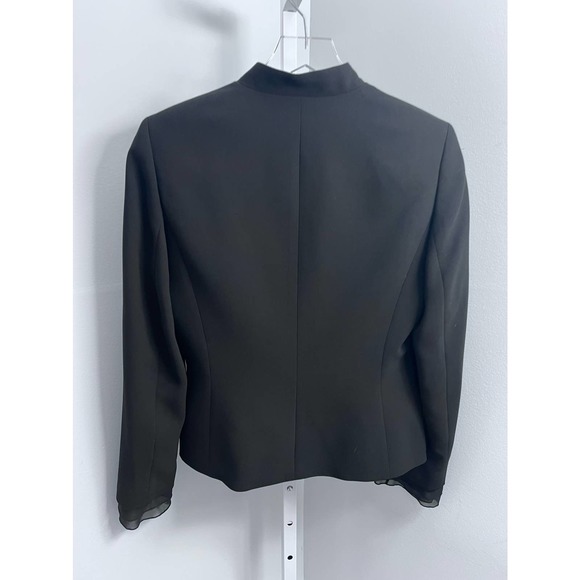 Tahari Black Jacket with Chiffon & Skirt Set Size 6 - Picture 5 of 16